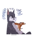 Sticker from the "Tom and Jerry" sticker pack