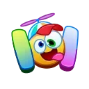 Sticker from the "Colorful Messages" sticker pack