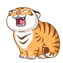 Sticker from the "Grumpy Tiger" sticker pack