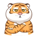 Sticker from the "Grumpy Tiger" sticker pack