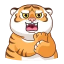 Sticker from the "Grumpy Tiger" sticker pack