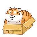 Sticker from the "Grumpy Tiger" sticker pack