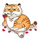 Sticker from the "Grumpy Tiger" sticker pack