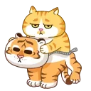 Sticker from the "Grumpy Tiger" sticker pack