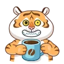 Sticker from the "Grumpy Tiger" sticker pack