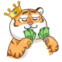 Sticker from the "Grumpy Tiger" sticker pack