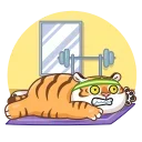 Sticker from the "Grumpy Tiger" sticker pack