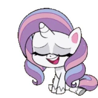 Sticker from the "My little pony" sticker pack