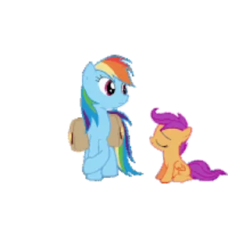 Sticker from the "My little pony" sticker pack