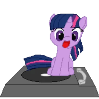 Sticker from the "My little pony" sticker pack