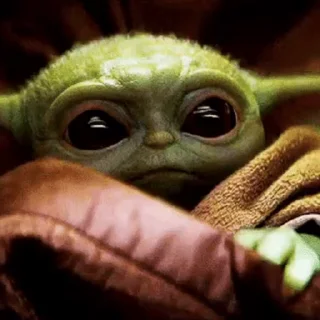 Стикер из набора "Baby Yoda"