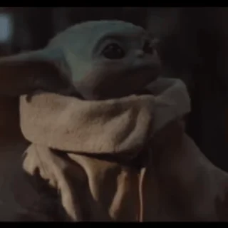 Стикер из набора "Baby Yoda"