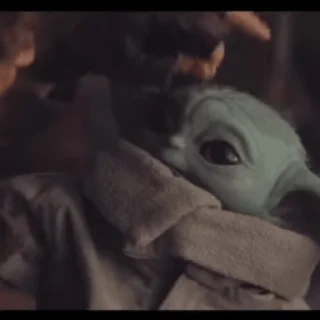 Стикер из набора "Baby Yoda"