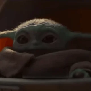 Стикер из набора "Baby Yoda"