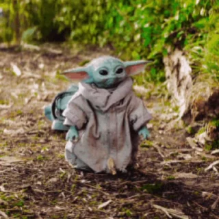 Стикер из набора "Baby Yoda"