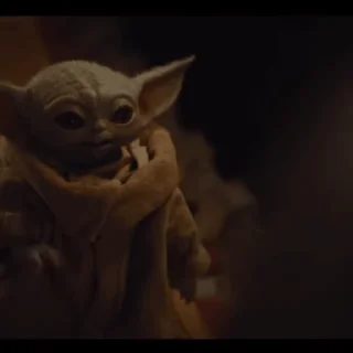 Стикер из набора "Baby Yoda"