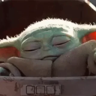 Стикер из набора "Baby Yoda"