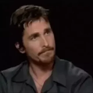 Стикер из набора "Christian Bale"