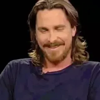 Стикер из набора "Christian Bale"