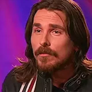 Стикер из набора "Christian Bale"