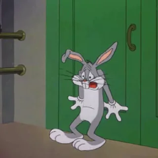 Стикер из набора "Bugs Bunny"