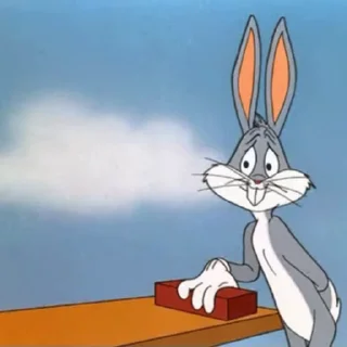 Стикер из набора "Bugs Bunny"