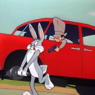 Стикер из набора "Bugs Bunny"