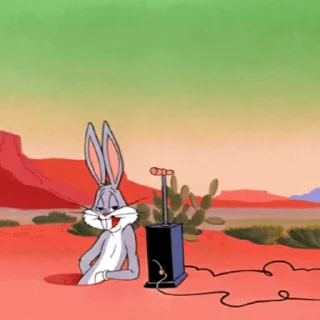 Стикер из набора "Bugs Bunny"