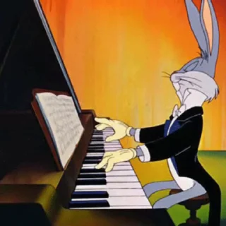 Стикер из набора "Bugs Bunny"