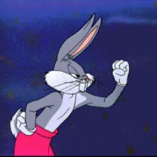 Стикер из набора "Bugs Bunny"