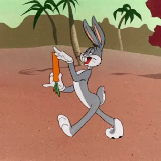 Стикер из набора "Bugs Bunny"