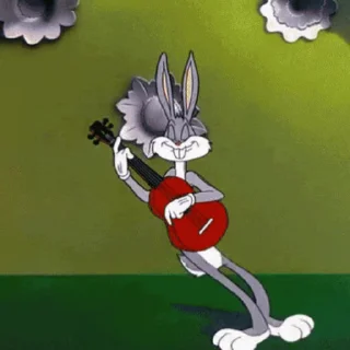 Стикер из набора "Bugs Bunny"