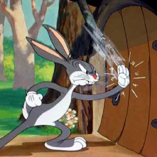 Стикер из набора "Bugs Bunny"