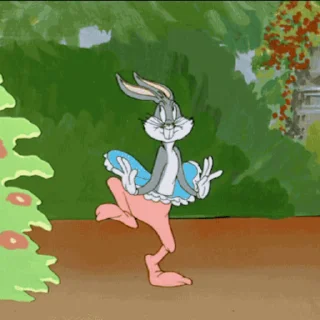 Стикер из набора "Bugs Bunny"