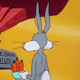 Стикер из набора "Bugs Bunny"