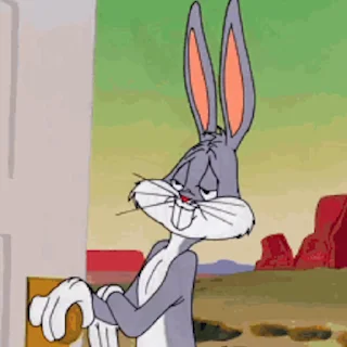 Стикер из набора "Bugs Bunny"