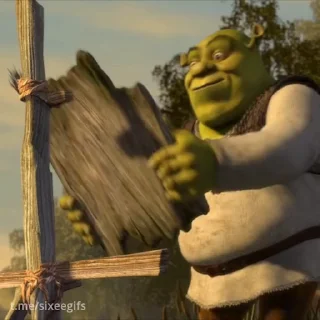 Стикер из набора "Шрек / Shrek"