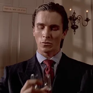 Стикер из набора "American Psycho"