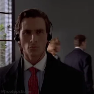 Стикер из набора "American Psycho"