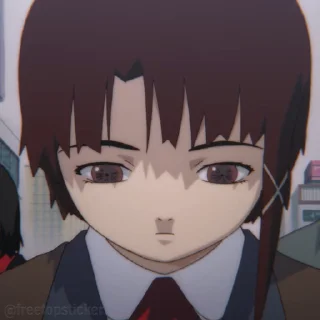 Sticker from the "Experiments Lain" sticker pack