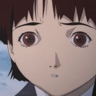 Стикер из набора "Experiments Lain"