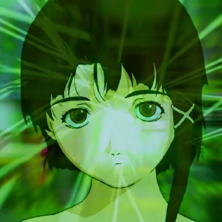 Стикер из набора "Experiments Lain"