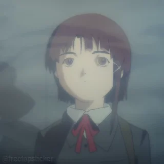 Стикер из набора "Experiments Lain"