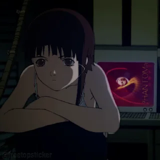 Sticker from the "Experiments Lain" sticker pack