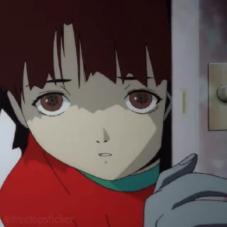 Стикер из набора "Experiments Lain"