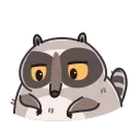 Sticker from the "Racoon" sticker pack