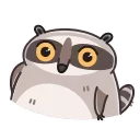 Sticker from the "Racoon" sticker pack