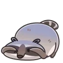 Sticker from the "Racoon" sticker pack