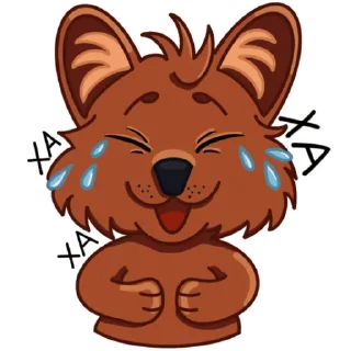 Telegram sticker pack "Красный волк Валерий"