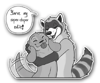 Telegram sticker pack "Felix and Nik"